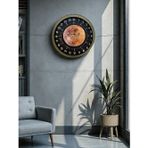 Mbb E-Ticaret Zentime 40 Cm Eskitme Metal 24 Saat Göstergeli Özel Tasarım Duvar Saati