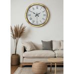 Mbb E-Ticaret Zentime 40 Cm Gold Lüks Dekoratif Duvar Saati