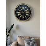 Mbb E-Ticaret Zentime 40 Cm Metal Antik Roma Eskitme Duvar Saati
