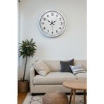 Mbb E-Ticaret Zentime 40 Cm Metal Beyaz Klasik Duvar Saati