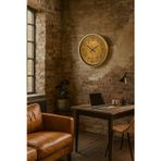 Mbb E-Ticaret Zentime Bronz Nostalji 52 Cm Metal Eskitme Duvar Saati