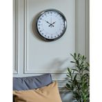 Mbb E-Ticaret Zentime Krom 40 Cm Metal 24 Saat Göstergeli Özel Tasarım Duvar Saati