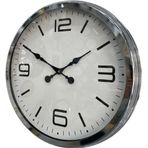 Mbb E-Ticaret Zentime Krom Modern 60 Cm Metal Duvar Saati