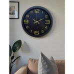 Mbb E-Ticaret Zentime Prime Black 40 cm Metal Modern Tasarım Duvar Saati