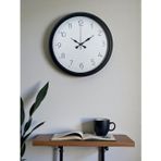 Mbb E-Ticaret Zentime Pure Time Black 40 Cm Metal Duvar Saati