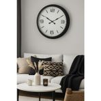 Mbb E-Ticaret Zentime Siyah Modern Şık 60 Cm Metal Duvar Saati