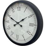 Mbb E-Ticaret Zentime Siyah Roma Rakamlı Zarif 60 Cm Metal Duvar Saati