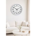 Mbb E-Ticaret Zentime White Classic 52 Cm Metal Dekoratif Stil Duvar Saati