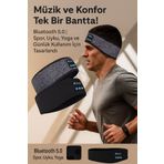 MBK Bluetooth’lu Uyku Bandı Kulaklık Kablosuz Müzikli Göz Bandı Meditasyon, Seyahat, Uyku İçin