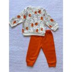 Mbk Garden Erkek Bebek Köpek Baskılı Sweatshirt Eşofman Altı 2'li Takım2 - Turuncu - 6 - 9 Ay