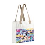 MBMSO Broadway Müzikal Tiyatro Hediyeleri Bir Zamanlar Bir Kez Daha Müzikal Tote Çanta Komedi Trajedi Maske Tiyatro Drama Hediyeleri Gösteriyor, Ouat Tote, Large