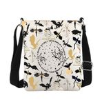MBMSO Dördüncü kanat ilham hediyeler fantezi kitap okuyucular için dördüncü kanat Crossbody çanta dördüncü kanat hayranları için ejderha romanlar hediyeler, Fw Crossbody