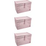 Mbois 40x30x70 cm 3 Adet Mega Plus Boy Çok Amaçlı Düzenleyici Kutu Organizer Cırt Cırtlı Hurç