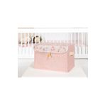 Mbois Baby 04232 Pembe Maxi Boy Püsküllü Kapaklı Kutu Düzenleyici Çok Amaçlı Organizer Kutu
