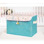 Mbois Baby 04232 Yeşil Maxi Boy Püsküllü Kapaklı Kutu Düzenleyici Çok Amaçlı Organizer Kutu