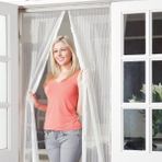 Mbois Pratik Manyetik Mıknatıslı Beyaz Kapı Pencere Sinekliği Tülü 90 x 210 cm - 1 Adet