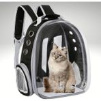 Mbois Şeffaf Astronot Kapsül Kedi Köpek Seyahat Yolculuk Fermuarlı Hava Alan Taşınabilir Sırt Çantası