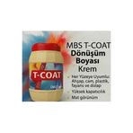 mbs kimya T-Coat Yeni Nesil Dönüşüm Boyası (Krem) Ahşap-Cam-Plastik-Duvar-Fayans-Dolap