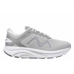MBT -2000 III LACE UP erkek spor ayakkabısı. Fizyolojik anatomik şekilli ve rahat ayakkabılar. Kavisli taban. Nefes alan kumaş. Uzun mesafe koşuları için idealdir., Gümüş Gri, 43.5 EU