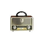 MBTEKNOLOJİM Mbteknolojim Meier M-113bt Açık Gold Renk Nostaljik Radyo Ahşap Görünümlü Mbt12