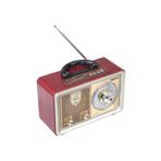 MBTEKNOLOJİM Meier M-110bt Bakır Renk Nostaljik Radyo Ahşap Görünümlü Bluetooth Hoparlör Fm Sd Kart Usb Girişi