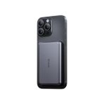 MC-4641 20W 5000MAH Metal Ultra Ince Kablosuz Powerbank Siyah