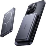 Mc-4651 10000mah 20w Metal Ultra İnce Manyetik Kablosuz Powerbank - Siyah siyah