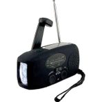 Mc Çok Fonksiyonlu Güneş Radyo Usb/el Krank Güç Fonksiyonu/wb Cep Telefonu Acil Şarj (Yurt Dışından) - Siyah