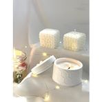 MC Concept Dekoratif Beton Arı Petek Desen Organizer Kase İkili Petek Soya Mum Set Çok Renkli