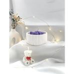MC Concept Dekoratif Beton Dekoratif Tabak Love Soya Mum Sevimli Ayıcık Soya Mum Set Çok Renkli