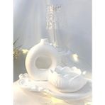 MC Concept Dekoratif Beton Organizer Tabak Vaoz Lotus Soya Mum Set Çok Renkli