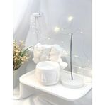 MC Concept Dekoratif Büyük Organizer Tabak Aşık Çift Obje Saksı Soya Mum Tütsülük Set Çok Renkli