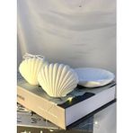 MC Concept Dekoratif İstiridye Organizer Takı Tabağı Beton İstiridye Obje İstiridye Soya Mum Set Çok Renkli