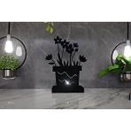 MC Concept M ve c Concept Flower Model - 5 Tekli Metal Mumluk - Siyah