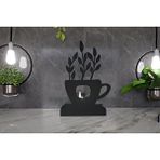 MC Concept M ve c Concept Flower Model - 6 Tekli Metal Mumluk - Siyah