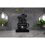 MC Concept M ve c Concept Flower Model - 8 Tekli Metal Mumluk - Siyah