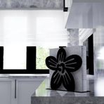 M&c Concept Yonca Metal Desenli Peçetelik - Siyah