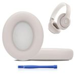 MC magic cushion Beats Studio pro için Yedek Kulak Pedleri, Yüksek Yoğunluklu, Darbe Emici Köpük, Protein Deri, Diğer Stüdyo Modellerine Uymaz (Kumtaşı)