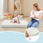 Mc.Pierobaby 10 cm Ortopedik Cotton Pamuklu Bebek Yatağı Oyun Parkı Yatağı Beşik Çocuk Yatağı 10 cm - 65 x 95 cm
