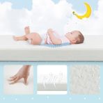 Mc.Pierobaby 10 cm Ortopedik Cotton Pamuklu Bebek Yatağı Oyun Parkı Yatağı Beşik Çocuk Yatağı 10 cm - 70 x 130 x 10 cm