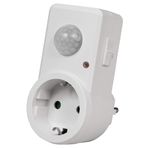 MC POWER Ara Fiş, adaptör fişi, 120° hareket sensörlü, 1.200W, beyaz
