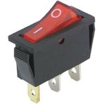 MC POWER Basmalı Anahtar, siyah, aydınlatma, 3-kutuplu, 250 V ~/15 A, 125 V =/20 A, 2 konumlu: AÇ/KAPA