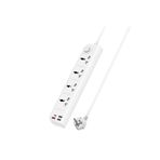 MC18 8in1 3 Adet Usb 1 Adet Type-C ve 4 Adet Fuchsia Priz Dönüştürücü 2M