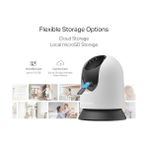 MC200 | 1080P Güvenlik Wi-Fi Kamerası | 360° Görüş | Gece Görüşü | Akıllı Hareket & Kişi Algılama | Çift Yönlü Ses | Microsd & Bulut Depolama | Smartthings, Alexa, Assistant Uyumlu - Ahşap