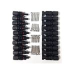 Mc4 State Konnektör Güneş - Solar Panel için 10 Lu Set - Siyah