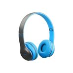 MCASERING P47 Wireless Bluetooth Kablosuz Extra Bass Radyolu Katlanabilir Kulaklık Genç Çocuk Mavi