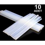 Mçb Group 10 Adet Ince Silikon Sıcak Mum Silikon Çubuk Tabanca Mumu Silikon Tabancası Mumu - Beyaz - 30cm
