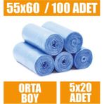 Mçb Group 20 Li x 10 Rulo Çöp Torbası Orta Boy Mavi 55X60 Çöp Poşeti - 55 x 60 cm