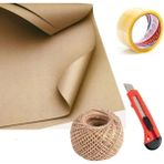 Mçb Group Çeyiz Kağıdı 10 Adet 70X100 Kraft Kağıdı + 1 Adet Jüt Ip + 1 Adet Maket Bıçağı + 1 Adet Koli Bandı - Kahverengi