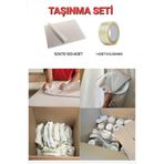 MCB Group Tabak Bardak Eşya Paketleme Kağıdı, 40x60 cm, 100 Adet + Koli Bandı, Taşınma Ambalaj Seti